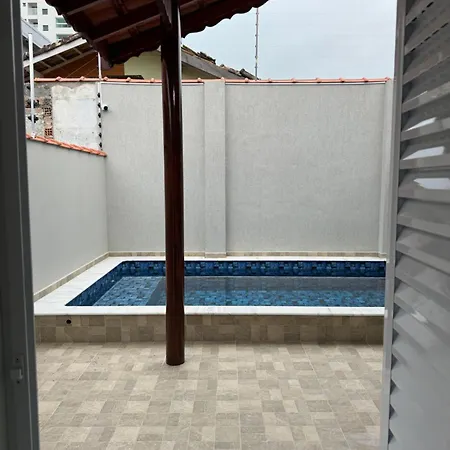Casa Nova Na Praia Com Piscina - Mongaguá Exterior foto